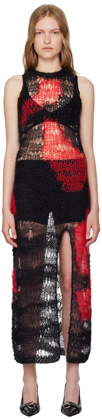 Photo: MISBHV Black & Red Antwerp Midi Dress