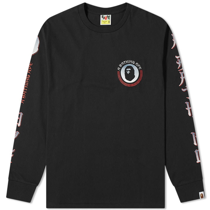 Photo: A Bathing Ape Long Sleeve Master Tee Black