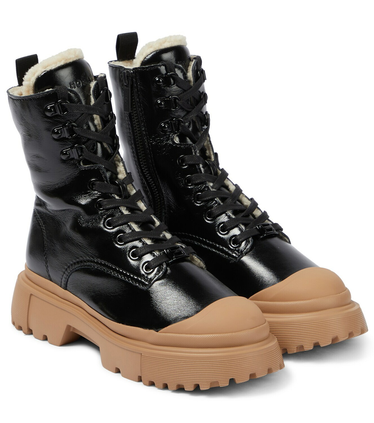 Hogan H619 lace-up leather ankle boots Hogan