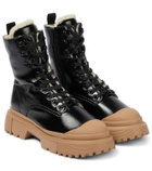 Hogan H619 lace-up leather ankle boots