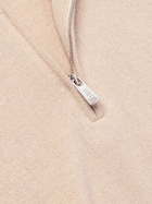 FEDELI - Favonio Slim-Fit Cashmere Half-Zip Sweater - Neutrals