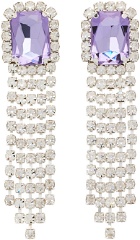 Pristine Silver & Purple Coquine Earrings