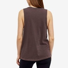 Stylerunner Women's Double Kick Tank Vest Top in Sepia