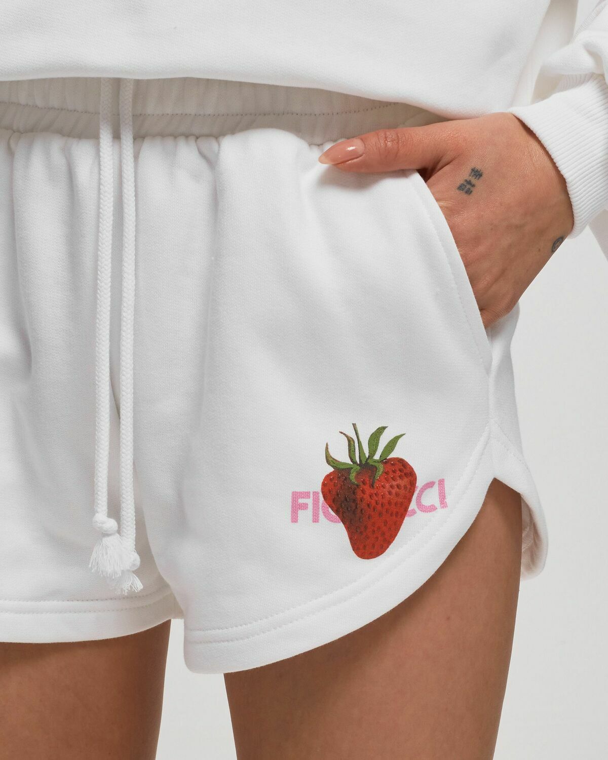 Fiorucci Strawberry Shorts White Casual Shorts