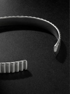 Mateo - Ridge Rhodium-Plated Cuff