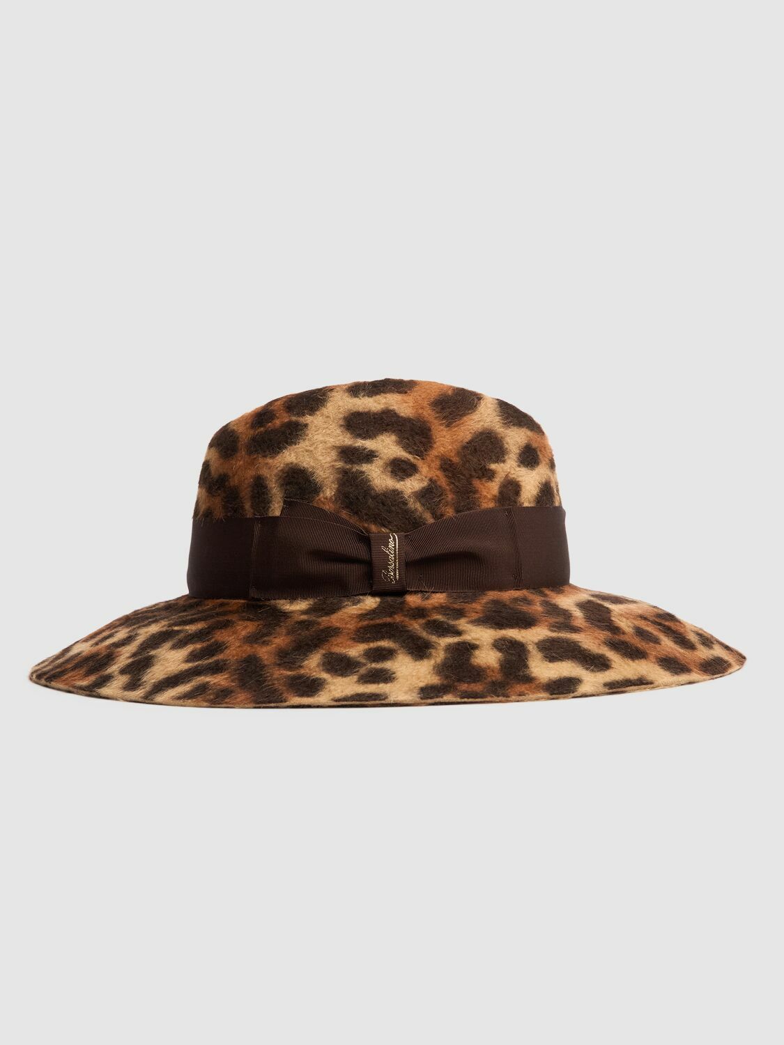 Borsalino Spotted Leopard Fedora Hat Sophie Leopard Fur Felt Women main image 4