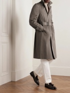 Saman Amel - Belted Wool-Twill Coat - Brown