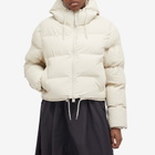Rains Women's Alta Short Puffer Jacket in Dune