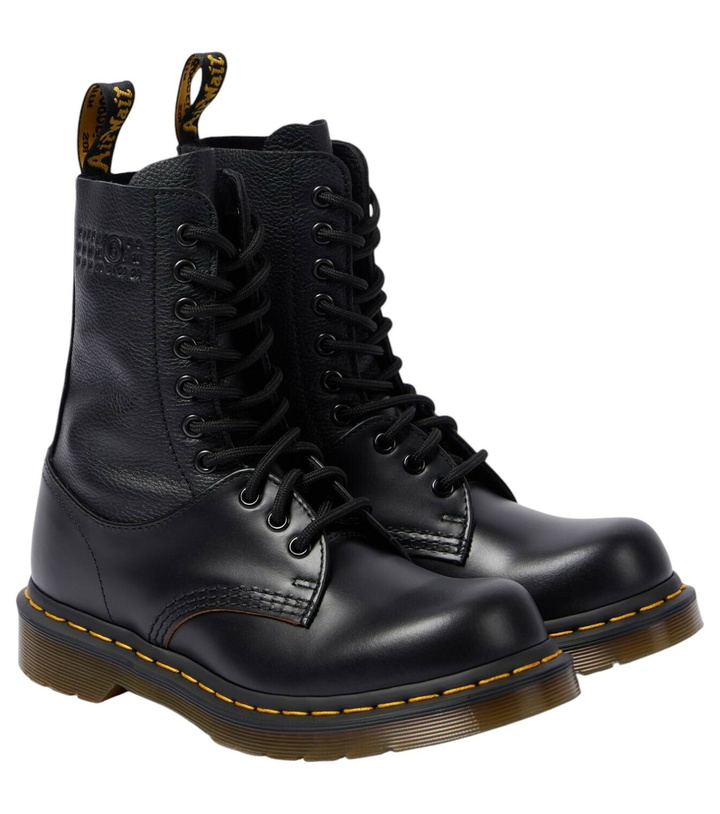 Photo: MM6 Maison Margiela x Dr. Martens 1490 10-Eye leather combat boots