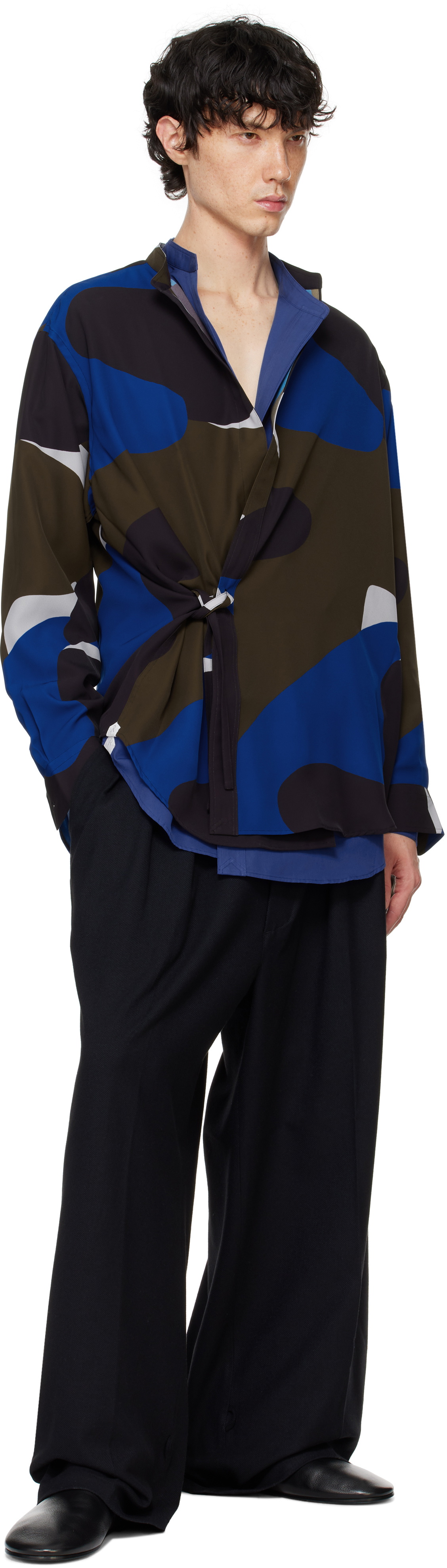 RAINMAKER KYOTO Multicolor Band Collar Dougi Shirt