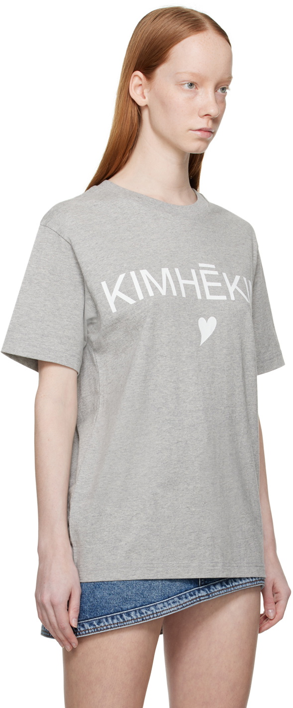 KIMHĒKIM Gray Heart T-Shirt