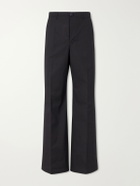 Rick Owens - Wide-Leg Cotton-Blend Canvas Trousers - Black