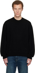 WOOYOUNGMI Black Round Neck Sweater