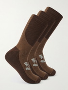 Portal - Lineage Three-Pack Cotton-Blend Socks - Brown
