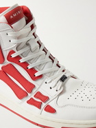 AMIRI - Skel-Top Colour-Block Leather High-Top Sneakers - Red