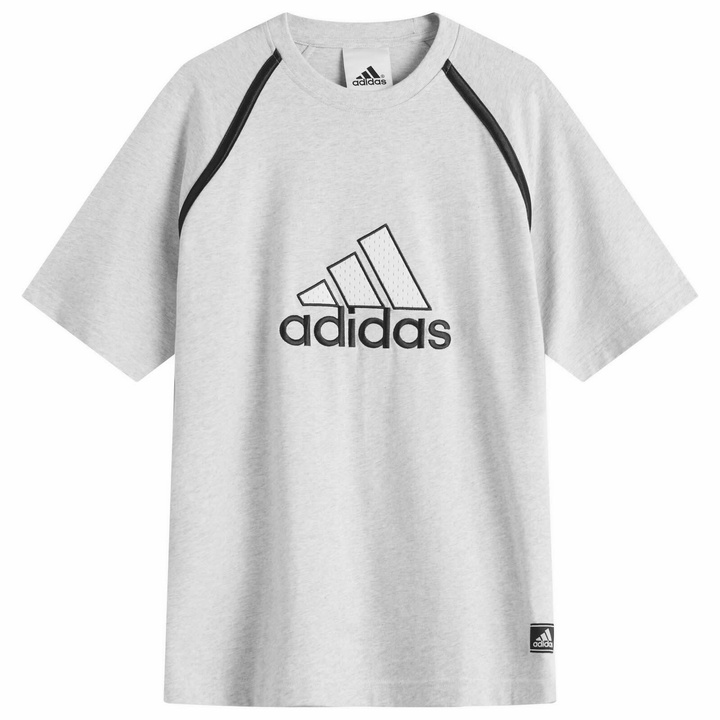 Photo: Adidas Men's Badge of Sport T-Shirt in Light Grey Heather
