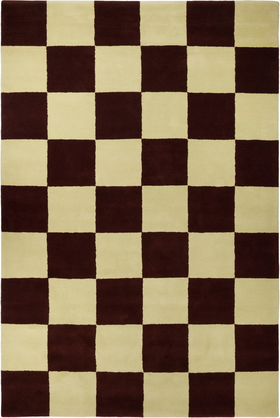 Photo: HEM Burgundy & Green Pattern Large Rug