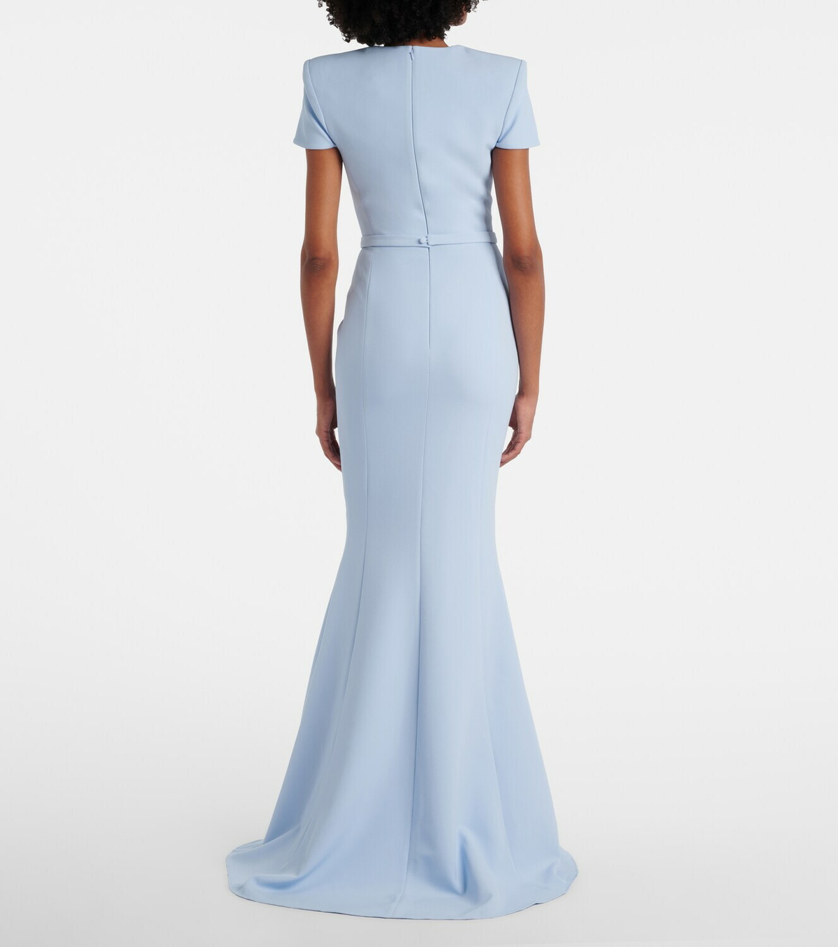 Safiyaa Parker crêpe gown