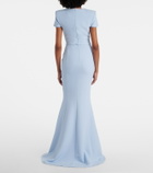 Safiyaa Parker crêpe gown