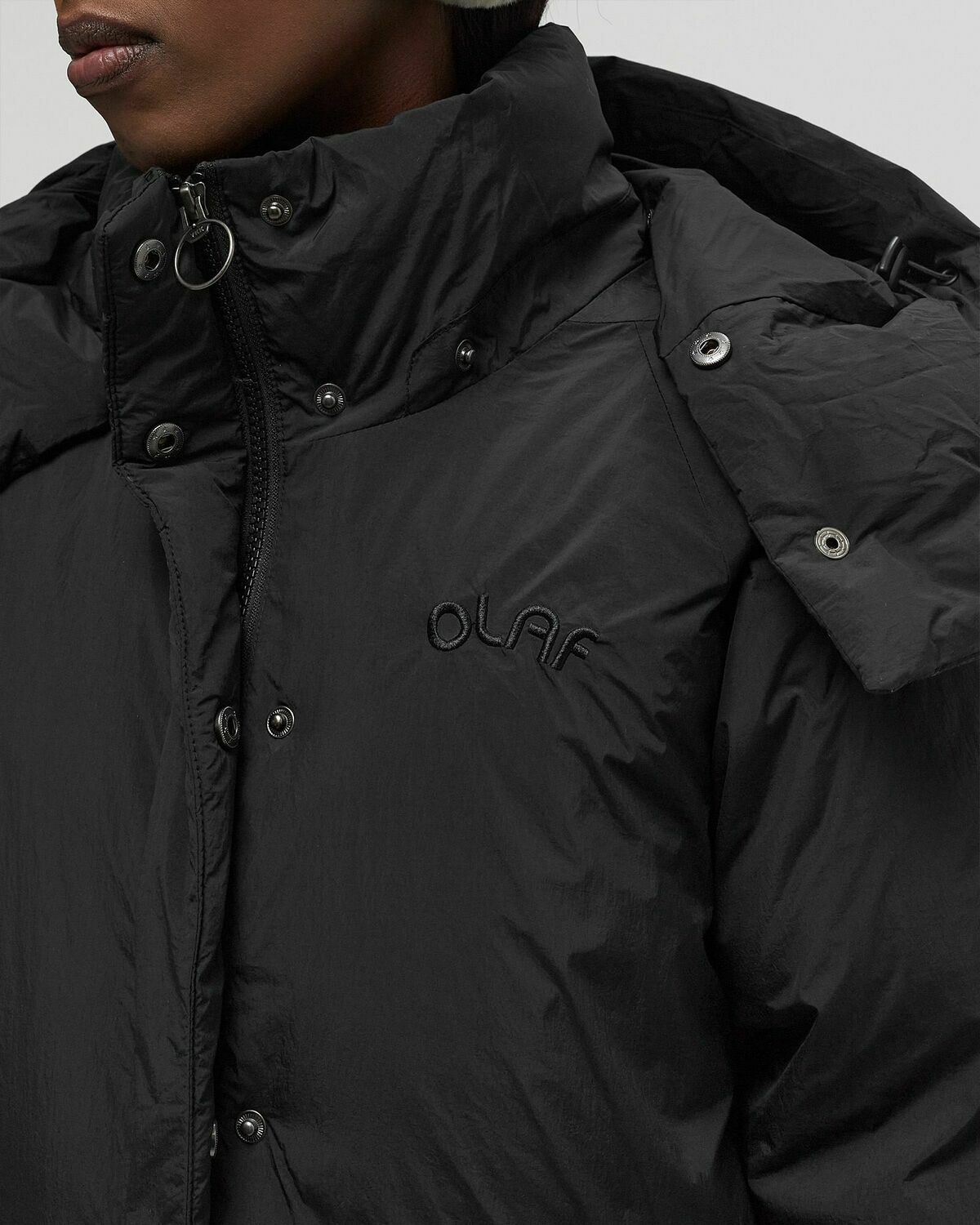 ØLÅF HOODED PUFFER JACKET Black Womens Down & Puffer Jacket