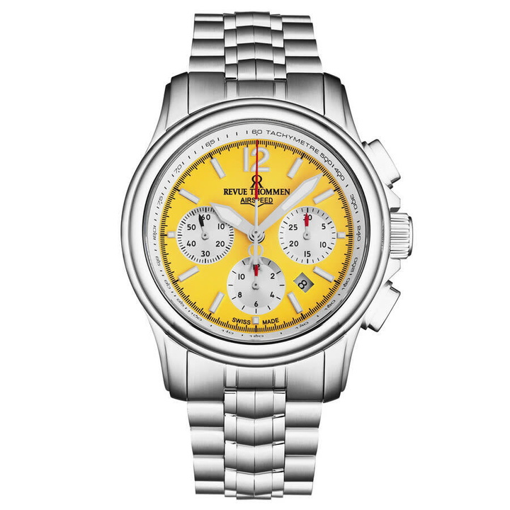 Photo: Revue Thommen Air Speed Chronograph Automatic Mens Watch 16041.6438