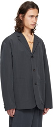 LE17SEPTEMBRE Navy Single-Breasted Blazer