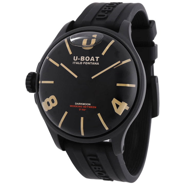 Photo: U-Boat Darkmoon Quartz Black Dial Mens Watch 8464-D