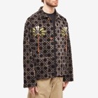 Story mfg. Men's Block Velvet Print SOT Jacket in Dark Arabesque