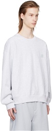 Solid Homme Gray Embroidered Sweatshirt