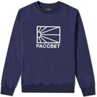 PACCBET Men's Logo Crew Sweat in Navy