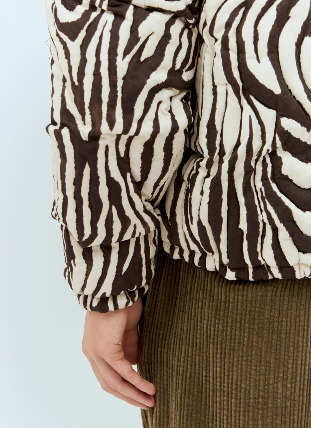ERL Zebra Quilted Puffer Jacket