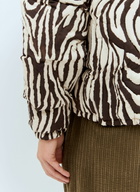 ERL Zebra Quilted Puffer Jacket