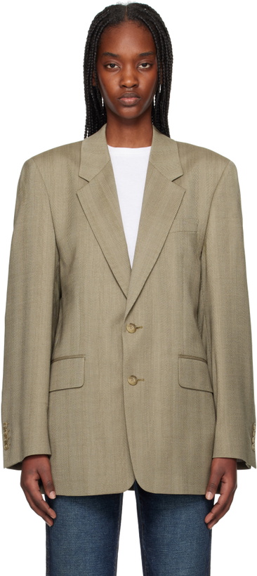Photo: Filippa K Taupe Tailored Herringbone Blazer