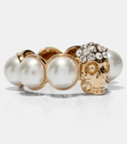McQueen Skull embellished ring