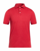 Fedeli Mens Polo shirt in Red