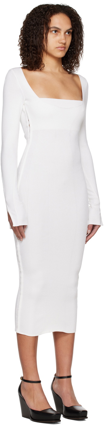 Anna October Off-White Collette Midi Dress