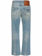 PALM ANGELS - Monogram Loose Cotton Denim Jeans