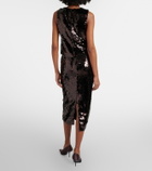 Staud Ciara sequined pencil skirt