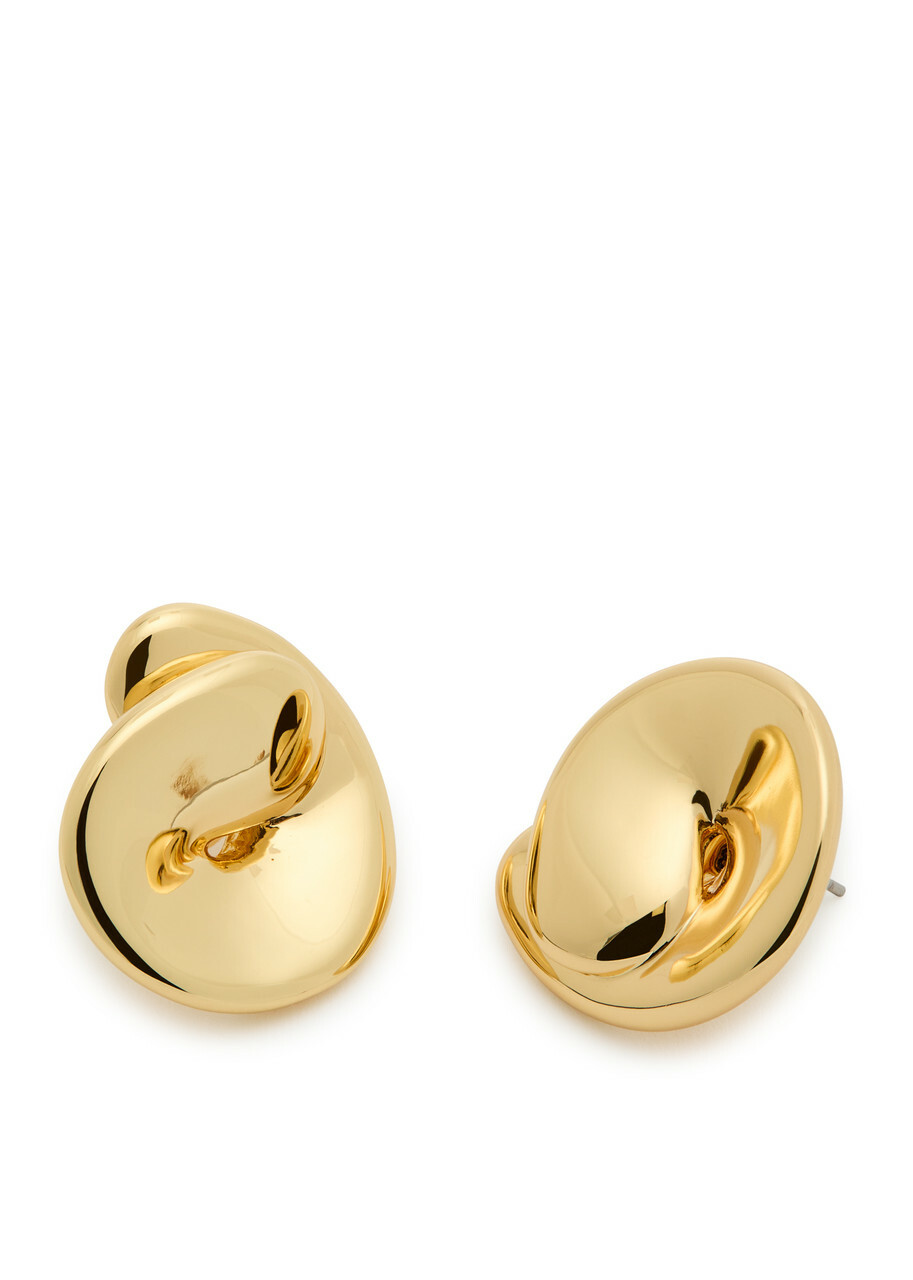 Jenny Bird Rio Button 14kt Gold-plated Stud Earrings - One Size