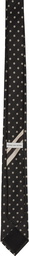 Dries Van Noten Black Polka Dot Tie