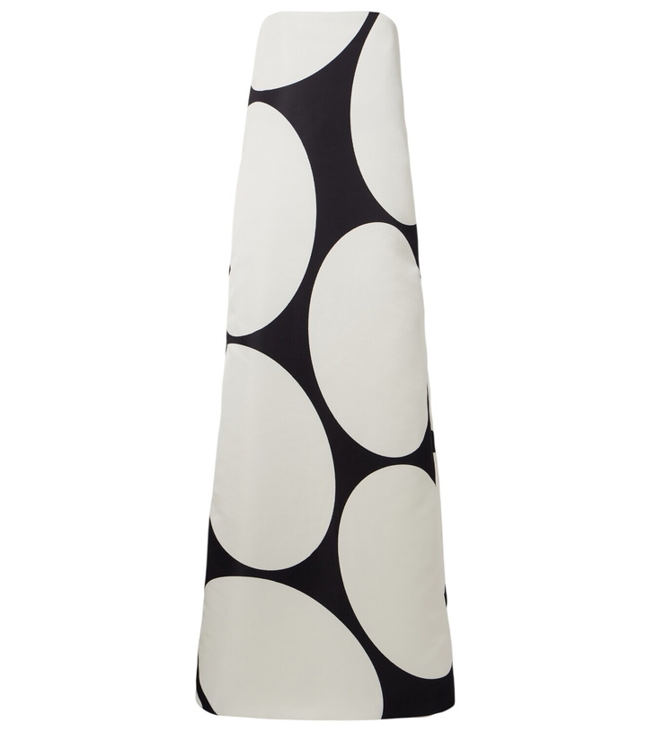 Photo: Dries Van Noten Polka dots satin gown