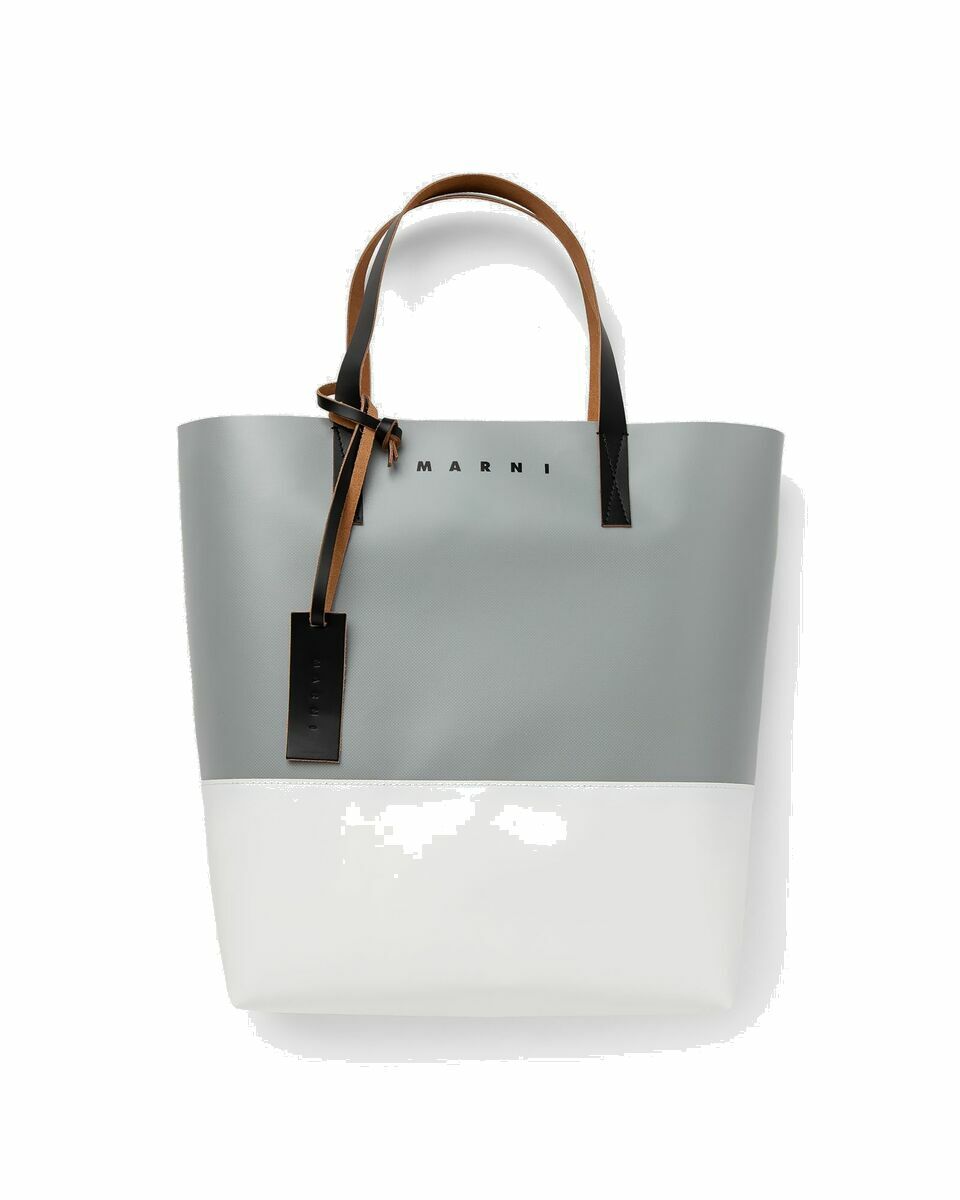Photo: Marni Shopping Bag Grey|White - Mens - Bags