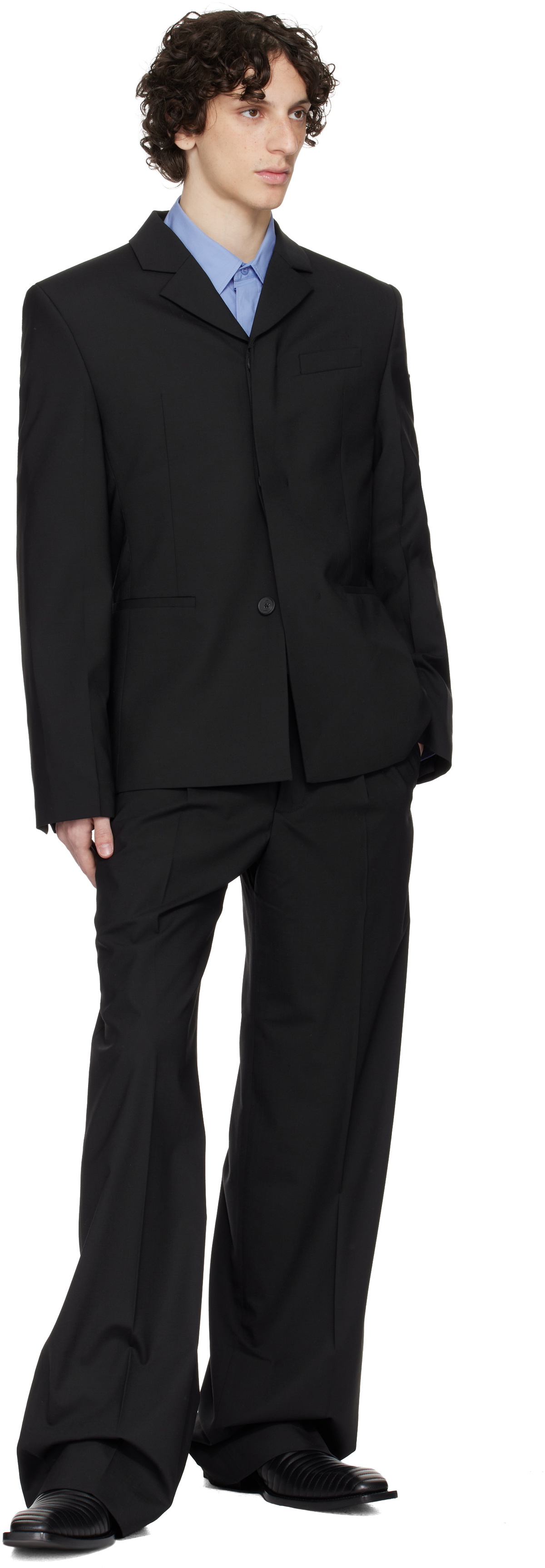 032c Black '032c Office Attire' Suit Blazer