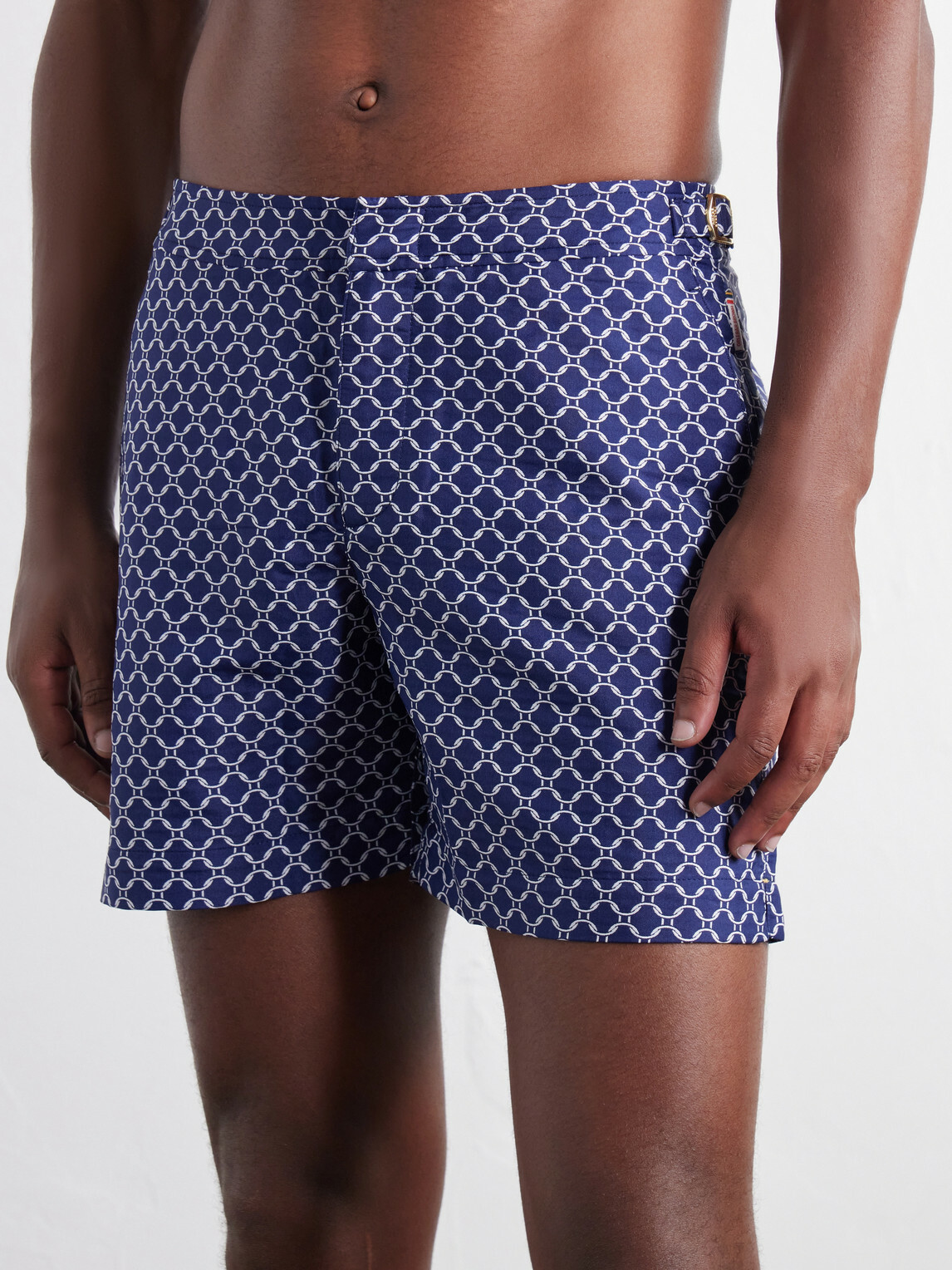 Orlebar Brown - Bulldog Printed Swim Shorts - Blue