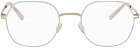 Mykita White & Gold Kari Glasses
