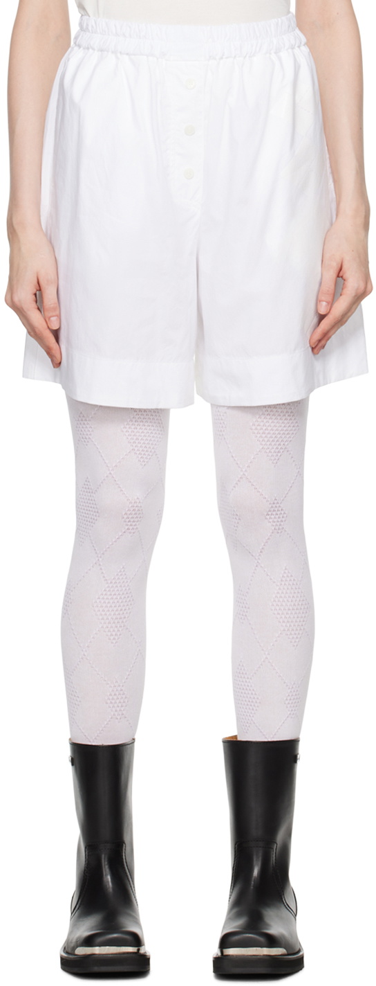 [OPEN YY] / ☆ 24FW ARGYLE PAJAMA SHORTS / WHITE ARGYLE PAJAMA SHORTS, BLUE