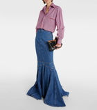 Etro Denim maxi skirt