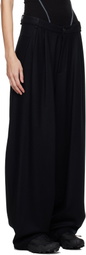 HYEIN SEO Black Wide Wool Trousers
