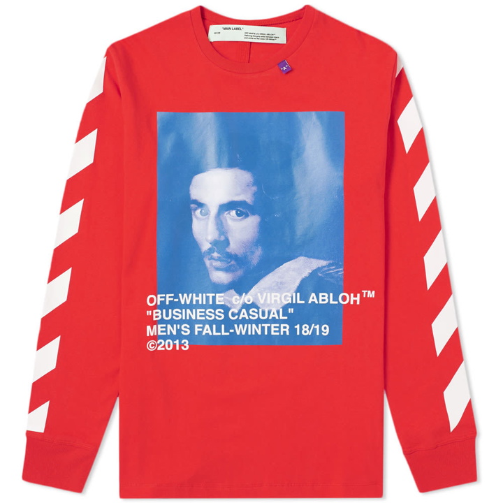 Photo: Off-White Long Sleeve Bernini Tee Red