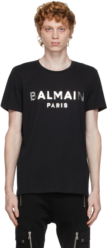 Photo: Balmain Black Foil T-Shirt
